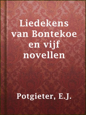 cover image of Liedekens van Bontekoe en vijf novellen